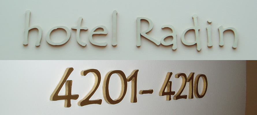 3D napis in izrrez folije ter drugih materialov