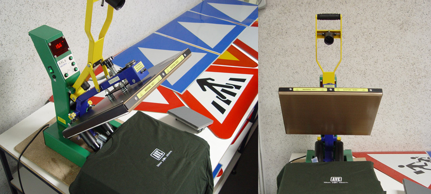 Termo tisk na majice ostali tekstil in PVC