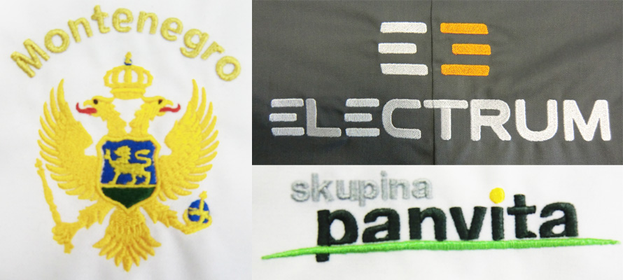 Vezenje majcie tekstila kape torbe našitki